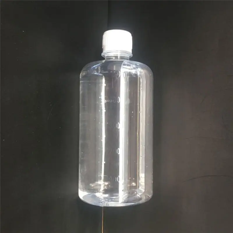 Прозрачный 500 ml пустая бутылка для многоразового использования Прозрачный Простой бутылки для воды жидкая косметика контейнеры ясно флип-топ Кепки Jar - Цвет: Прозрачный