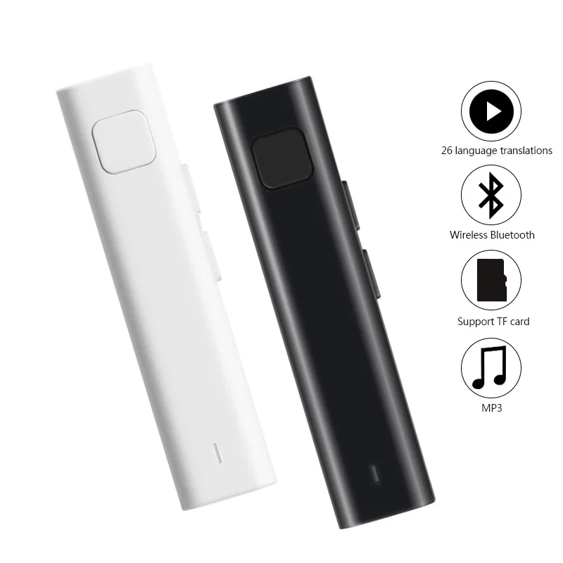 2018 Bluetooth приемник перевода для гарнитуры Поддержка 26 язык TF карты клип на дизайн