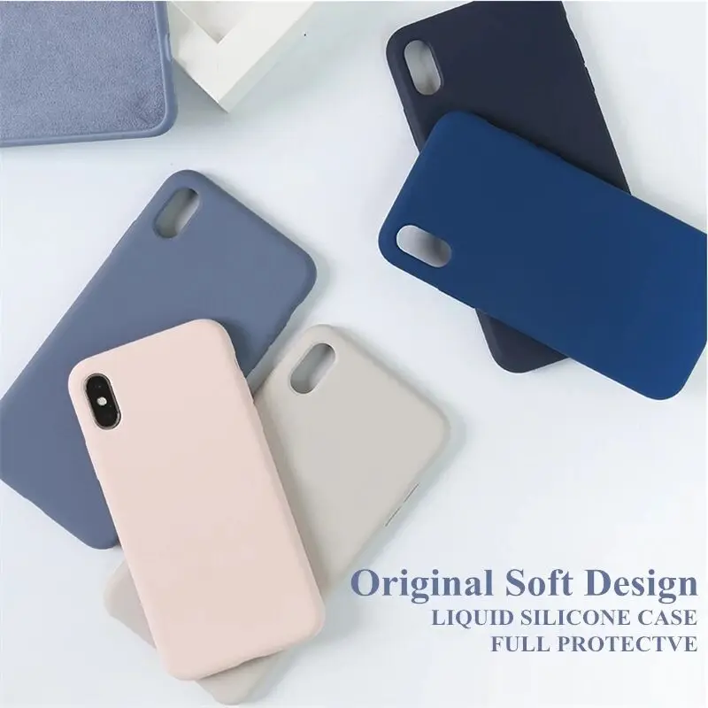 Have logo Original Phone Cases For iPhone 7 8 Plus 6 6s Plus Liquid Silicone Fundas Case For iPhone XS Max XR X(10) Cover EEMIA Have logo Original Phone Cases For iPhone 7 8 Plus 6 6s Plus Liquid Silicone Fundas Case For iPhone XS Max XR X(10) Cover EEMIA