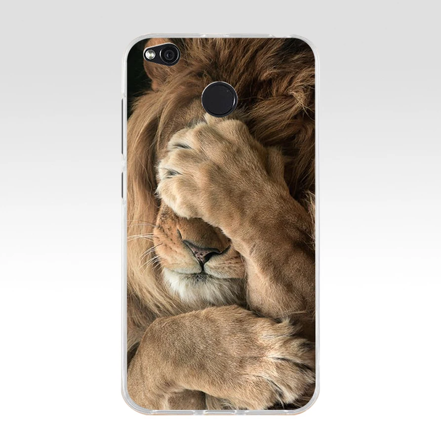 29 colorful Lion Tiger leopard Wolf TPU Soft Silicone Phone Case for Xiaomi Redmi 4X 4A 5A 6A 6 Note 5a pro mi a1 8 lite Cover