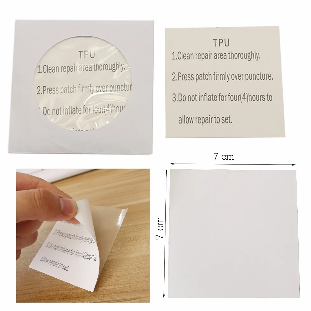 

PSKOOK 10Pcs Self Adhesive TPU Sticker Waterproof Transparent Cloth Patches Outdoor Tent Jacket Repair Tape Patch Accessories