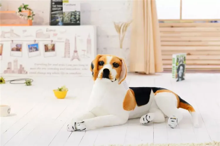 lovely simulaiton stuff beagle dog toy cute lying beagle dog doll gift