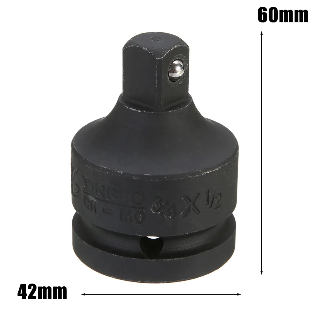 Mayitr 3/4`` Female to 1/2`` Male Drive Socket Ratchet Reducer Impact Adapter Converter Air Impact Tool For Construction Work