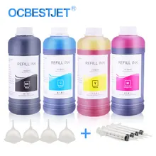 4x500 мл краситель контейнер с чернилами для брата LC123 LC221 LC223 LC225 LC227 LC525 LC529 LC3017 LC3029 LC3217 LC3329 LC3319 принтера "Mei Qing"(K C M Y