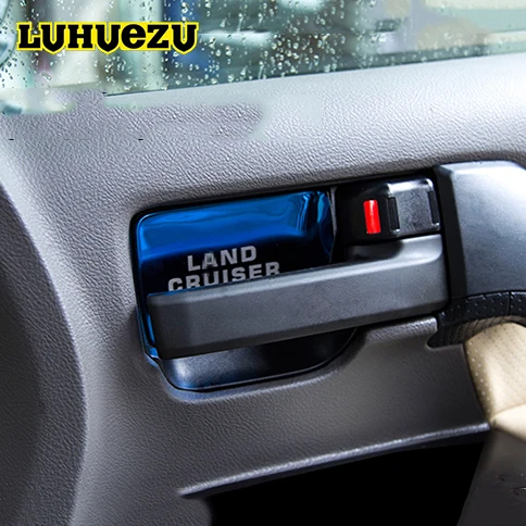 3 вида цветов крышка ручки межкомнатной двери из нержавеющей стали для Toyota Land Cruiser
