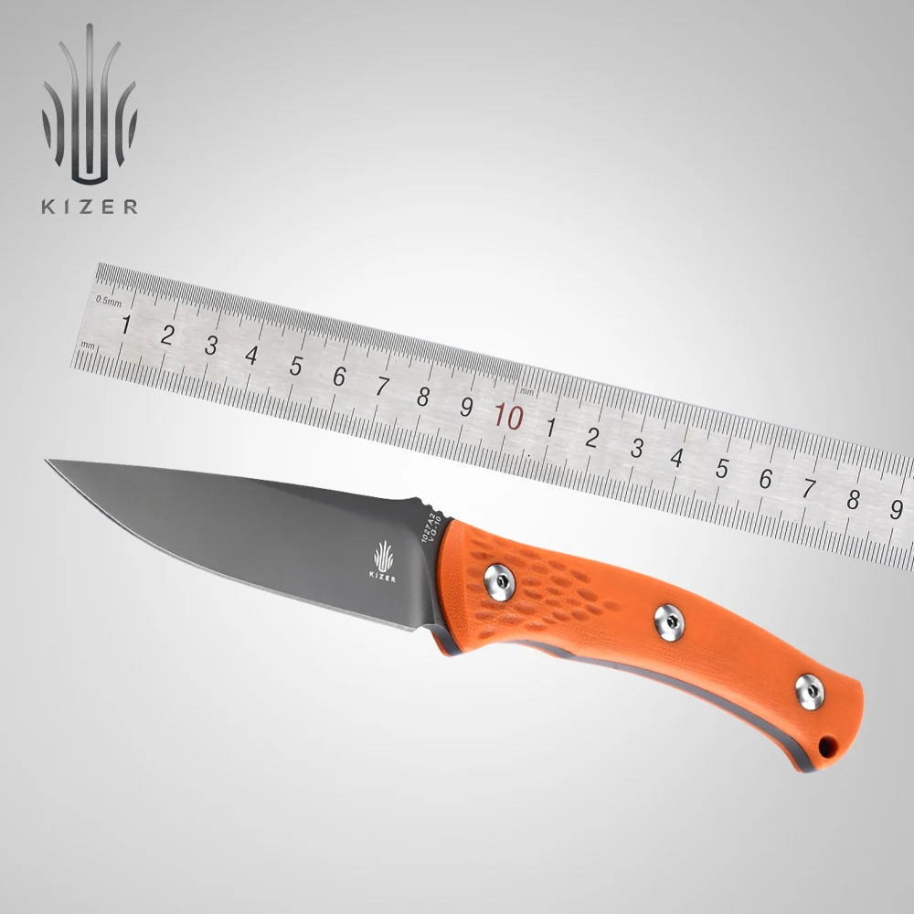 Buy Kizer fixed blade knife pocket knife orange handle
