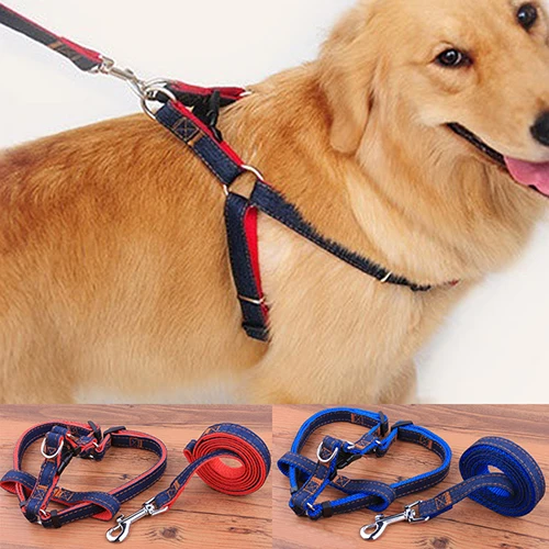 Pet Dogs Walking Hand Grip Straps Pulling Harness Leash Dog Adjustable