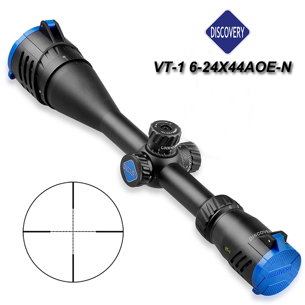 Открытие VT 1 6 24x44 AOE N охотничья оптика прицелы с подсветкой Mil Dot Сетка для
