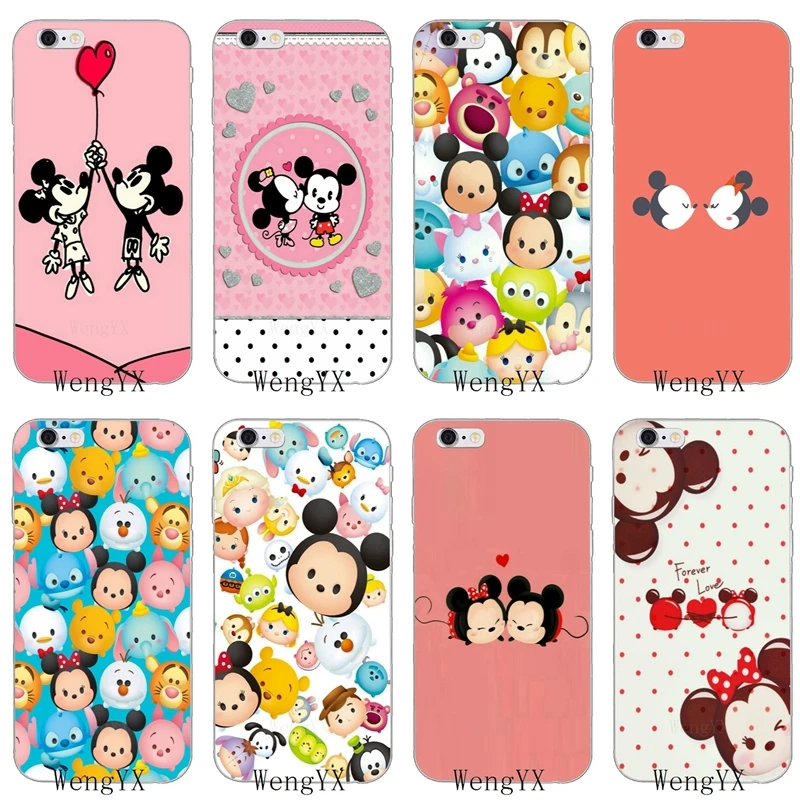 

Cartoon Tsum Tsum Mickey Minnie Soft case For Huawei Honor 4c 5c 5x 6x V10 Y5 Y6 Y7 II Mate 8 9 10 P8 P9 P10 Lite plus 2017