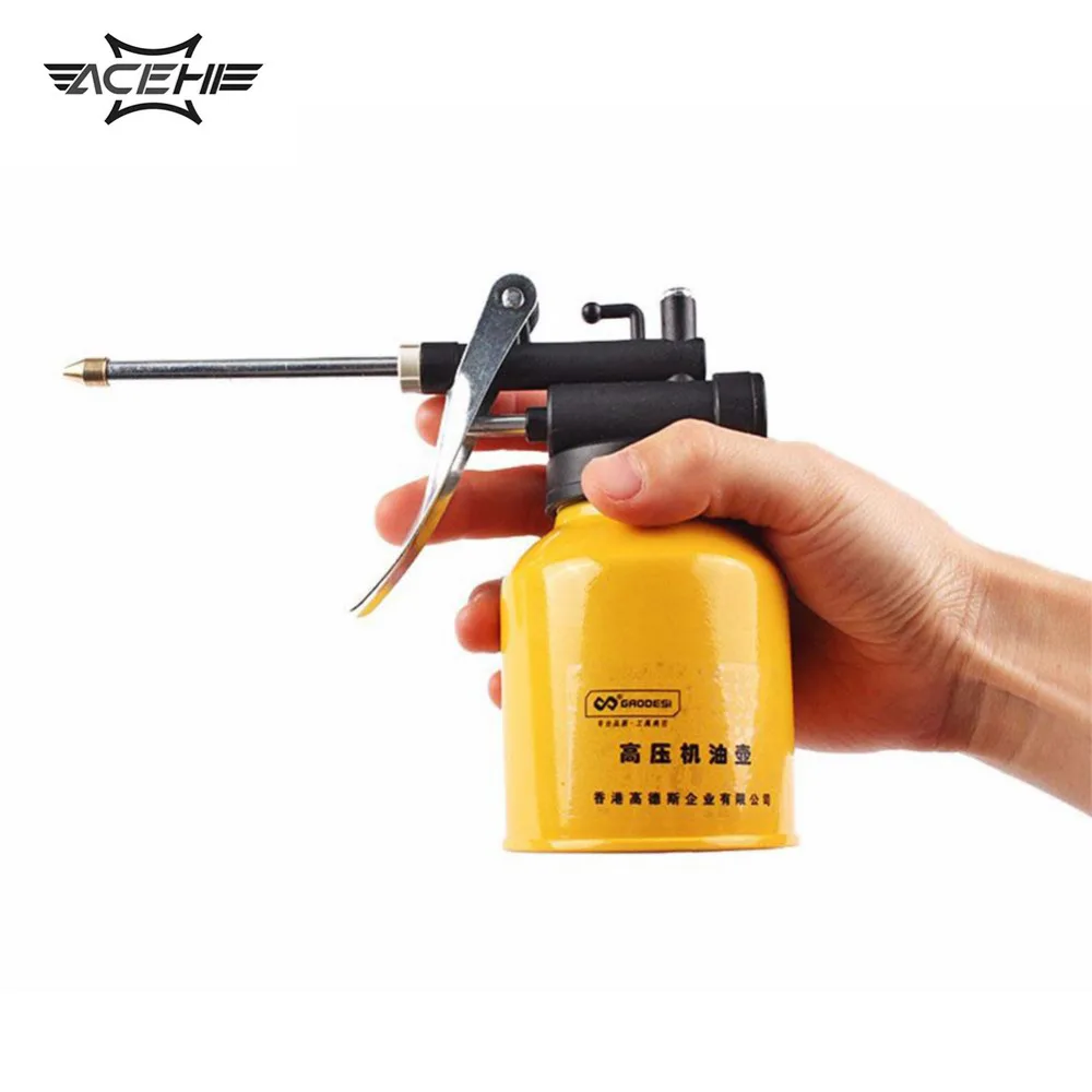 250g HVLP Paint Spray Gun Oil Pump Cans Oiler Hose Grease Machine For