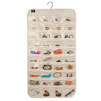 

80Pockets Clear Hanging Bag Socks Bra Underwear Rack Hanger Storage Organizer #XTN
