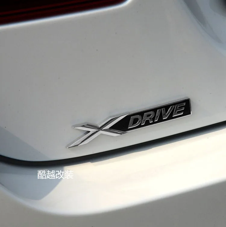 2 шт. Xdrive X drive Автомобильная хромированная эмблема значок наклейка крыло боковая