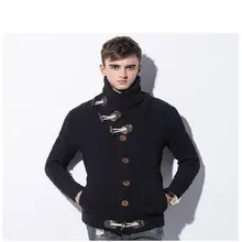New Arrives Autumn Winter Men’s Cardigans Sweaters Mandarin Collar Casual Clothes For Men Zipper Sweater Warm Knitwear Sweater