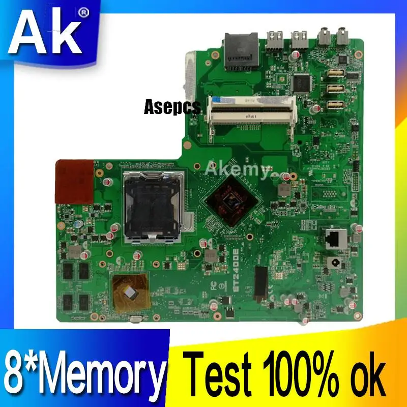 

AK Original All-in-one For ASUS ET2400 ET2400E 8*Memory mainboard 100% Test ok Works