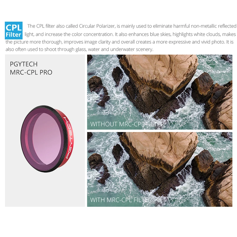 PGYTECH DJI Osmo Action Camera Lens Filters Kits