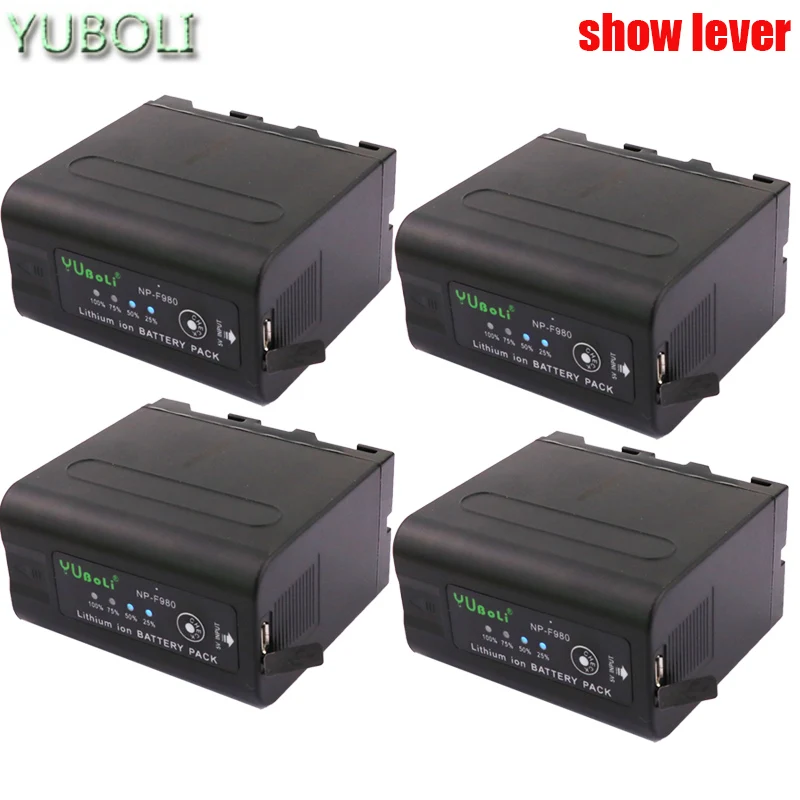 Аккумуляторы NP F960 с индикатором мощности светодиодный индикатор питания для SONY