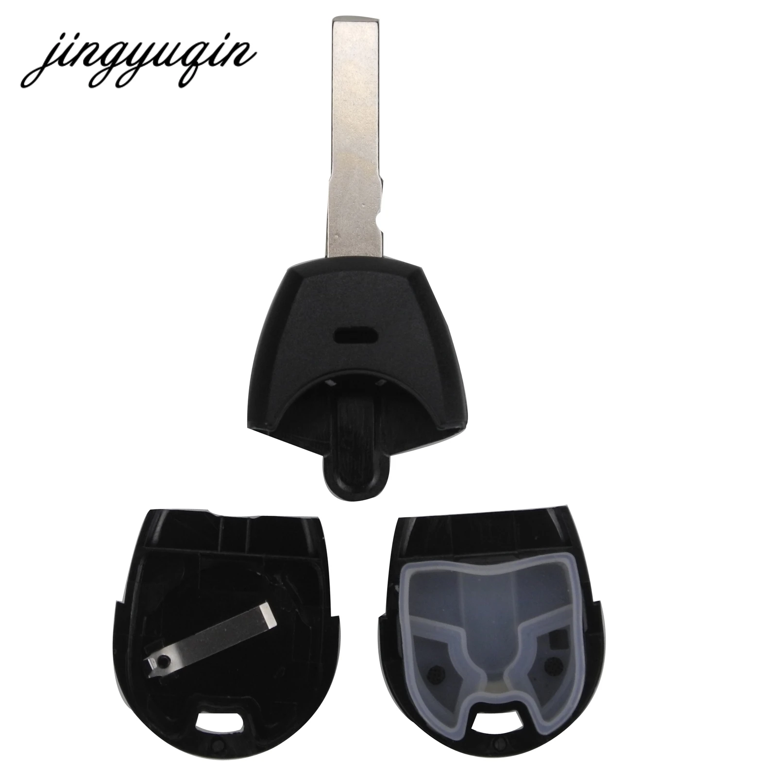 JINGYUQIN 50PCS/LOT 2 BUTTONS REMOTE CAR KEY SHELL FOR FIAT POSITRON TRANSPONDER KEY COVER BLANK CASE REPLACEMENT