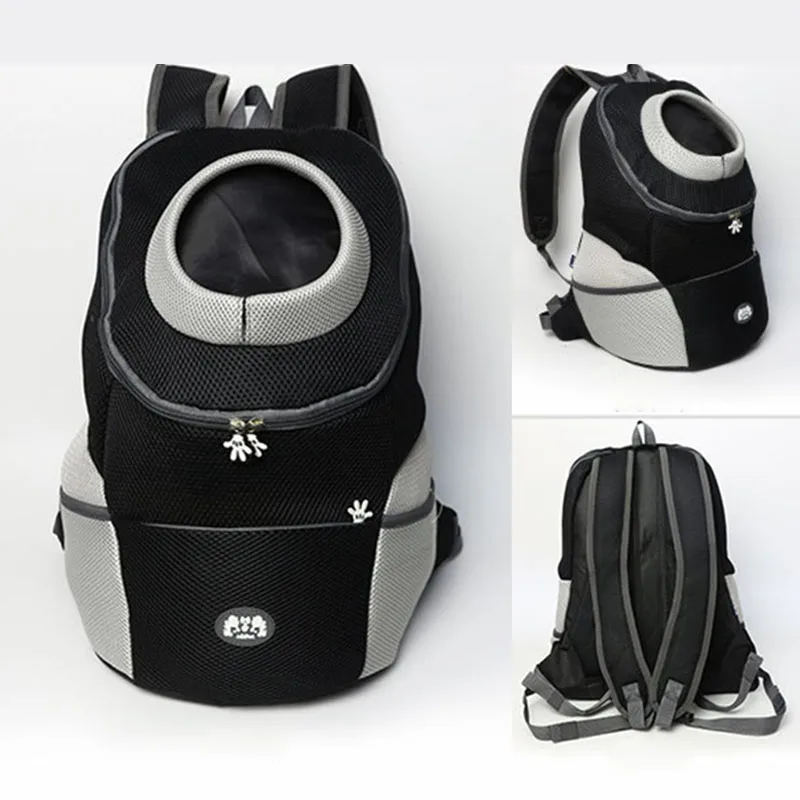 Переноска для домашних животных рюкзак на Грудь сумка для собак Путешествия двойной рюкзак сумка для собак Сумка Для Переноски Bleathable сетка для пеших прогулок