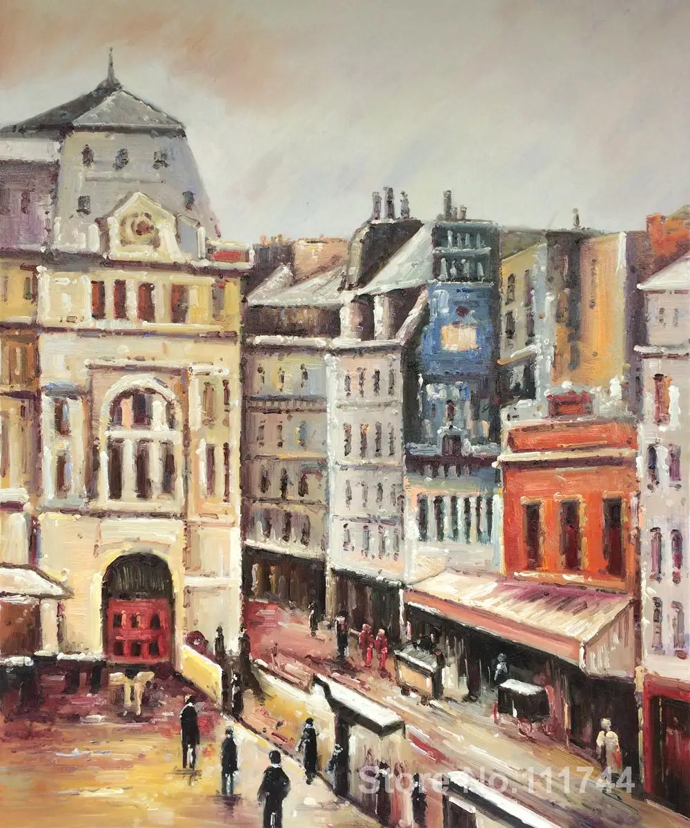 

Art for office space View of Paris Rue d Amsterdam Camille Pissarro Paintings High quality hand painted