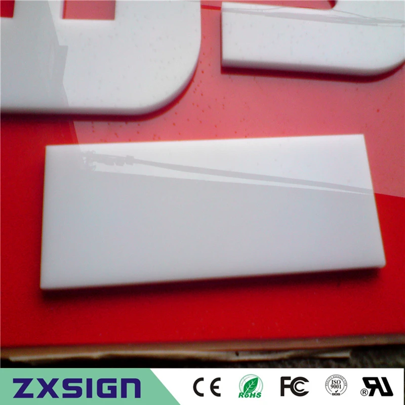 white acrylic letters06