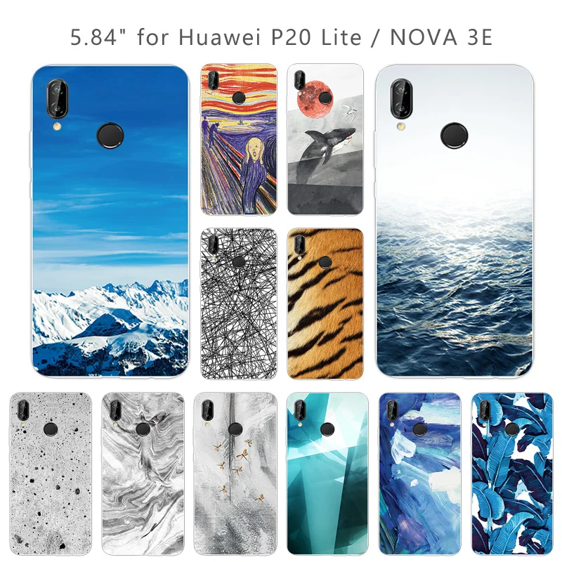 Для Huawei P20 Lite полная защита TPU прозрачная рамка чехол для телефона 5 84 дюймов Nova 3E