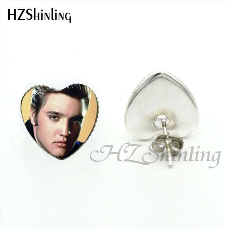 Ее 0016 новый дизайн Elvis Presley серьги в форме сердца ювелирные изделия рок Звезда