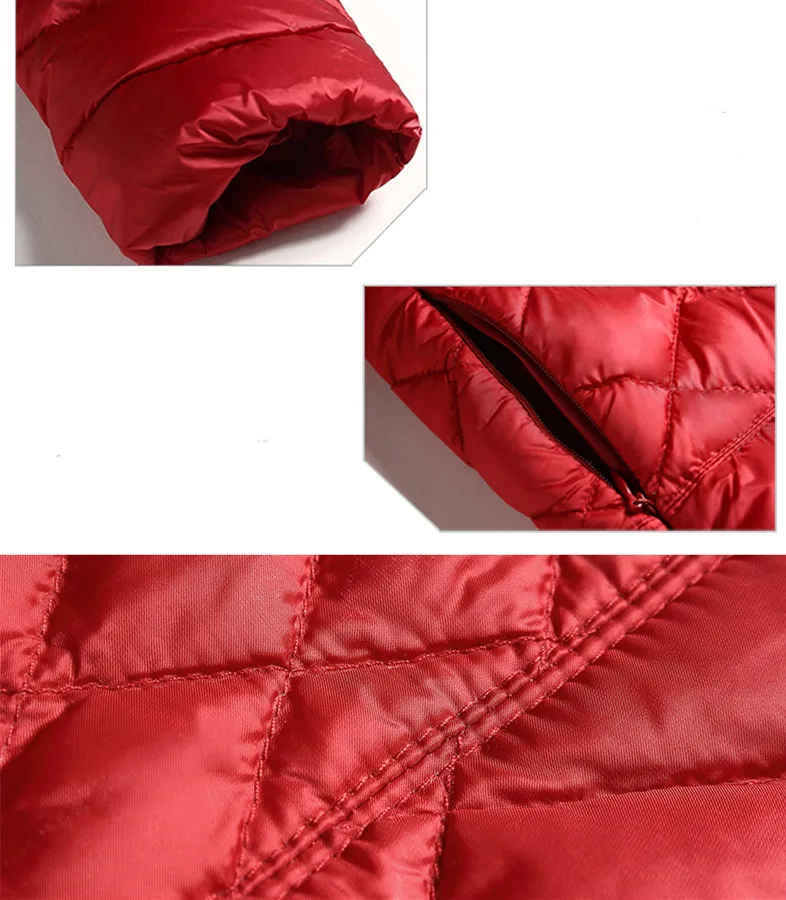 Women White Duck Down Jacket Padded Coats O-Collar Winter Jackets For Female 2018 New Long Korean Style Women Coat AS038 (1)
