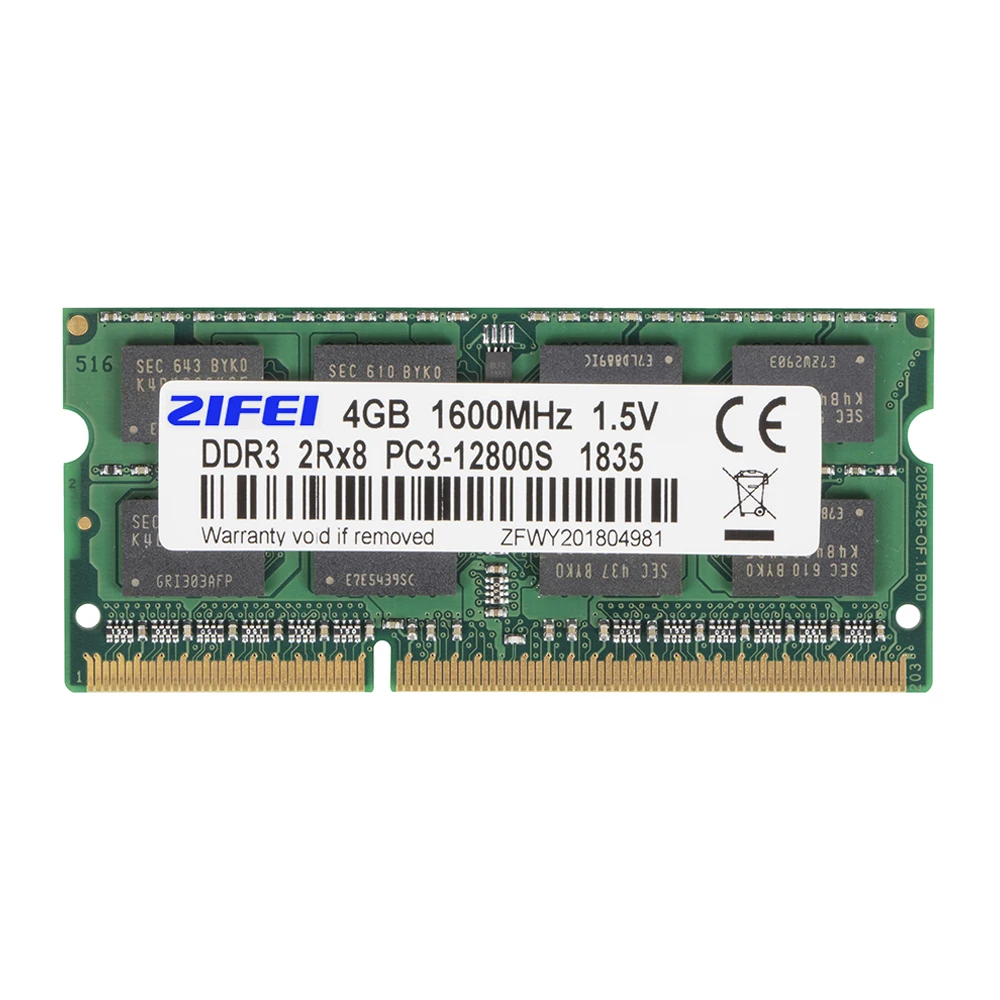  ZIFEI DDR3 RAM 4GB 8GB 1333MHz 1600MHz 1866MHz 1.5V&1.35V Laptop Memory so dimm