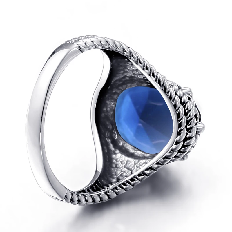 Szjinao Solid 925 Sterling Silver Women Rings Engagement Anchor Bohemia Jewelry Sapphire Fashion Jewelry Anniversary Gift