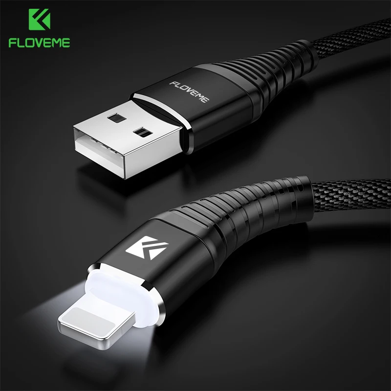 FLOVEME LED لسرعة تهمة إلى كابل يو اس بي ل فون X 7 8 6 6 s زائد النايلون الهاتف المحمول الكابلات لباد أبل بيانات سلك FLOVEME LED لسرعة تهمة إلى كابل يو اس بي ل فون X 7 8 6 6 s زائد النايلون الهاتف المحمول الكابلات لباد أبل بيانات سلك