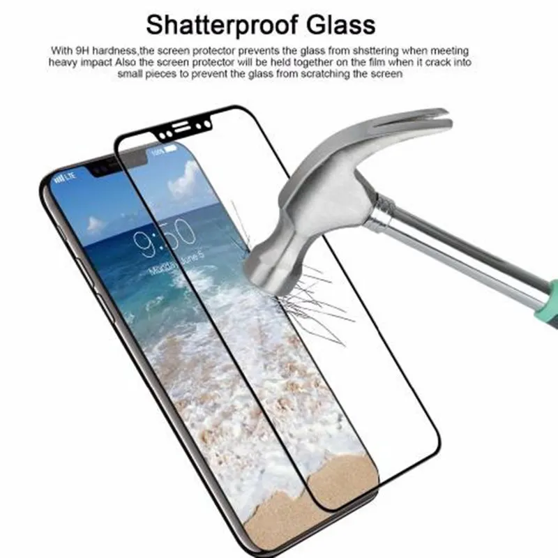 3D 4D Advanced 5D полное покрытие Экран протектор Защитная Стекло для iPhone 7 8 плюс 9 H взрыв защитная пленка чехол для iPhon X