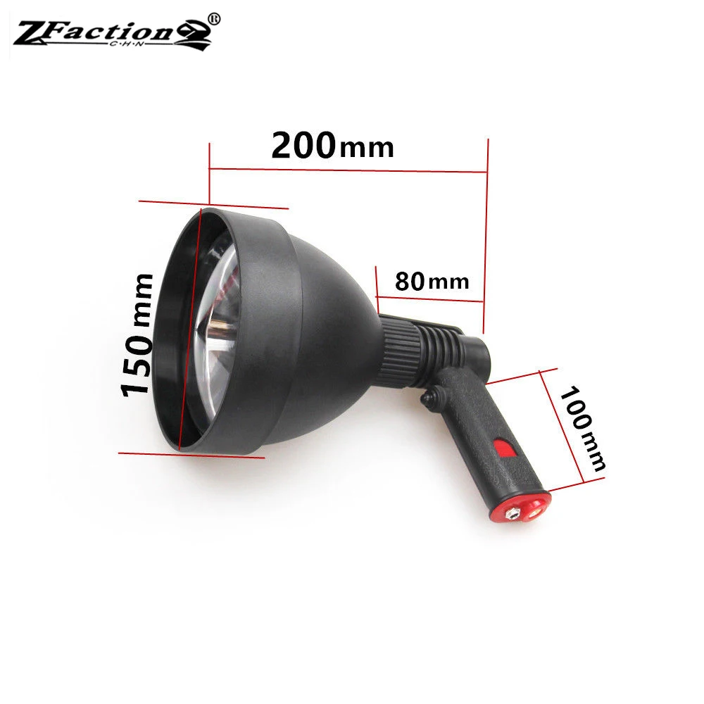 Powerful USA Imported CREE 25W LED Hunting Lights 2500LM 150MM Hunting Lamp Portable Spotlight With Female Plug 7Ah Battery Bags