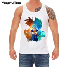 Перевозка груза падения Dragon Ball Z майка Для мужчин летний Dragon Ball Z Супер сын Goku vegeta жилет Повседневное с рисунками из комикса «Жемчуг дракона», топ Homme
