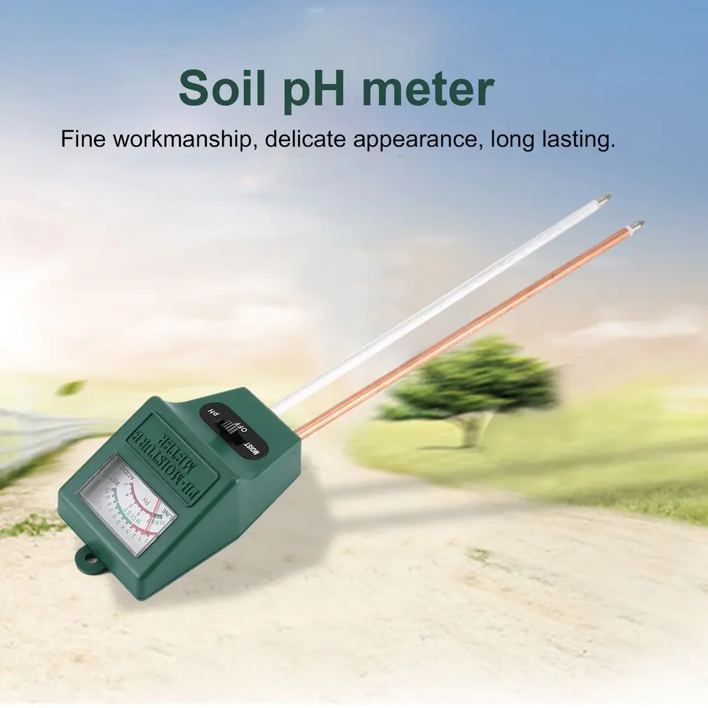

2 In 1 Soil Hygrometer Dual-Probe Soil Tester Garden Moisture Soil PH Light Intensity Meter Tester Soil PH Hygrometer Tools