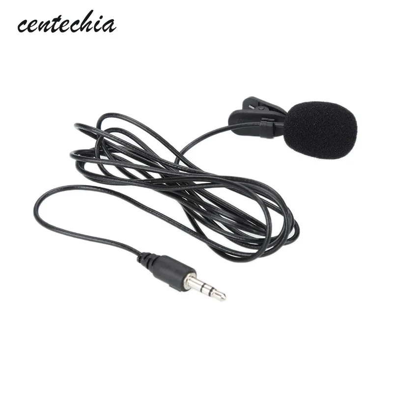 Portable External Clip-on Lapel Lavalier Microphone 3.5mm Jack For PC Handsfree Wired Condenser Mic For teaching Speeching