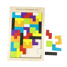 Новое высокое качество Деревянные игрушки игра в голову тетрис-головоломки игрушки чувствовать себя хорошо легко работать более яркие дети