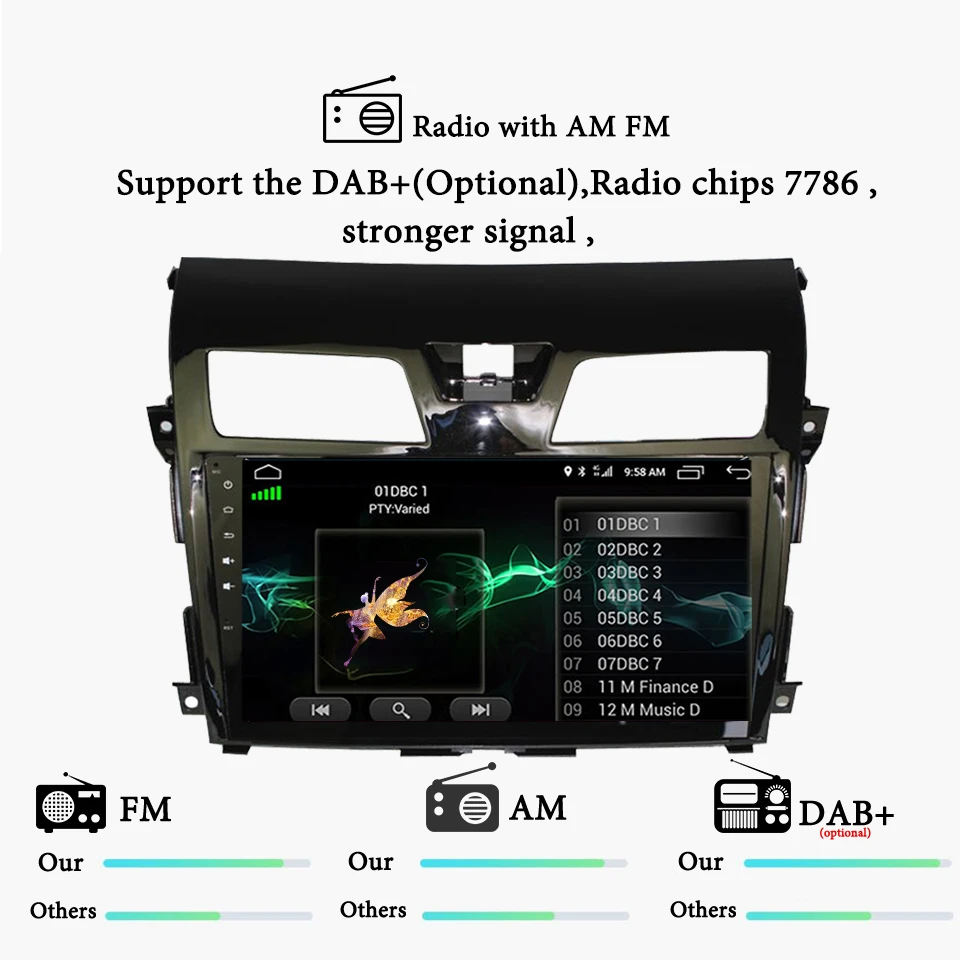 Discount 2Din Car DVD Player For nissan teana altima  2013 2014 2015 2016 Head Unit Radio Audio GPS Navigation Stereo Android 9.1 5