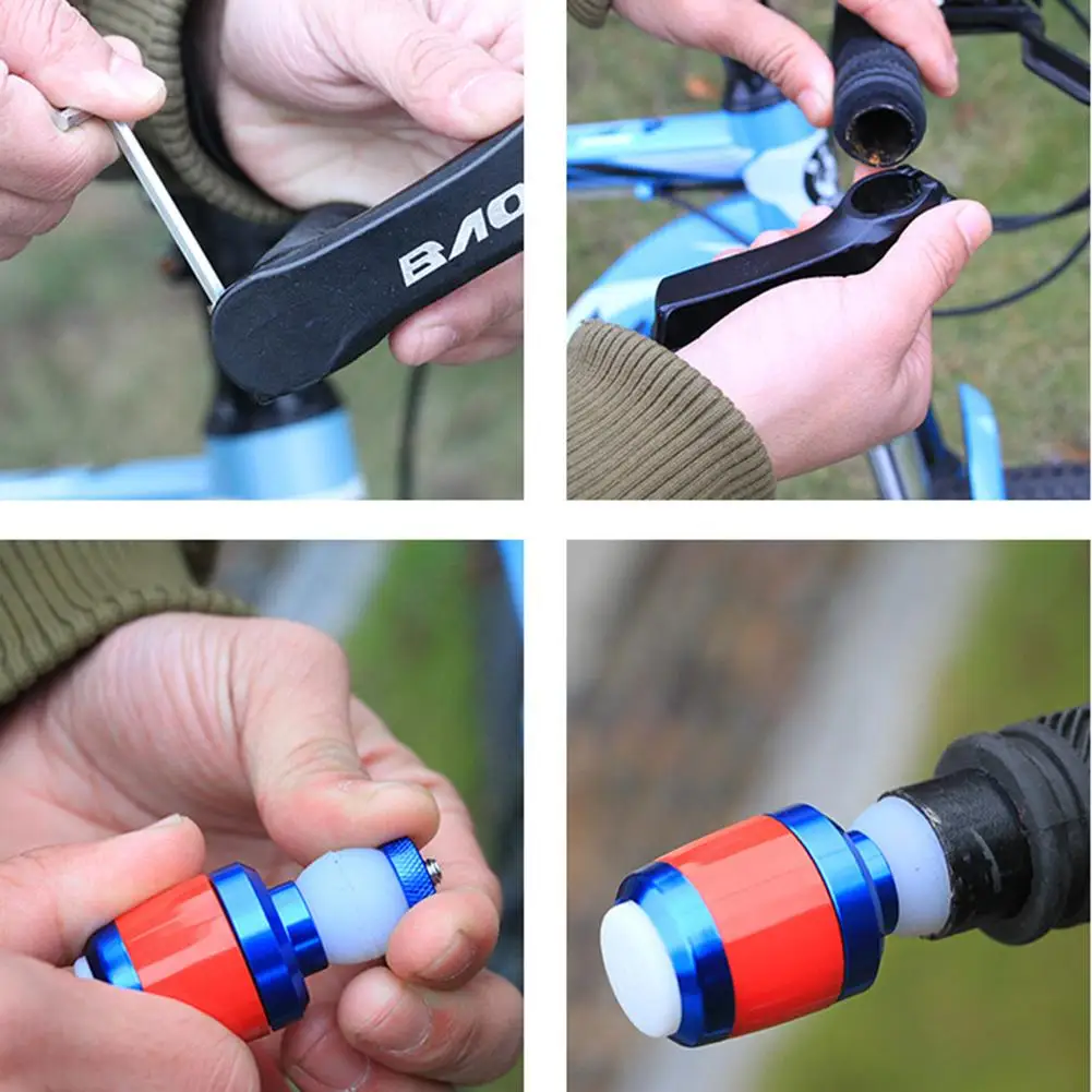 Excellent A Pair Of Bicycle Handlebar Blocking Light Plug Turn Signal Light Night Riding Safety Warning Light LED Riding Equipment 34