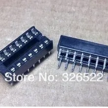 10 шт. DIP 16 контактов IC розетки адаптер припоя Тип комплект гнездо хорошее качество компоненты 68