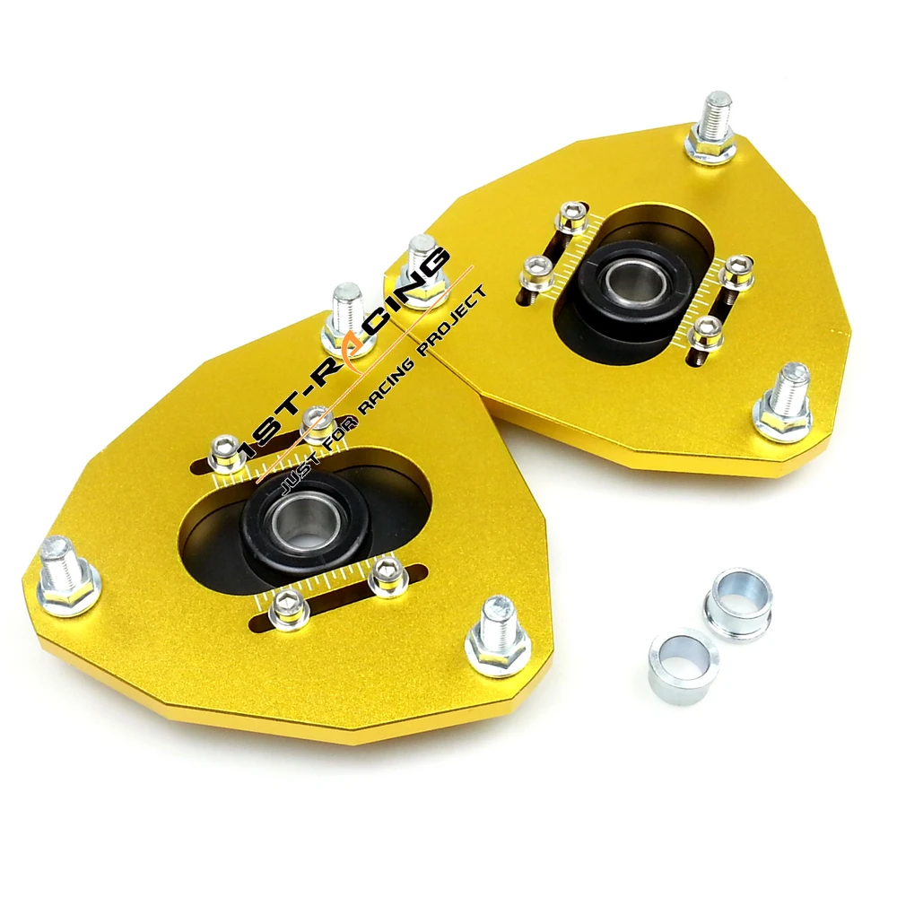 

Adjustable Coilover Front Camber Plate 2pcs For 2003-2007 Lancer Evo 7 / 8 / 9