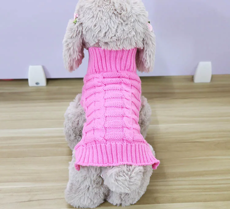 11 цветов на выбор товары для щенков питомцев Одежда для собак свитера для собак имитация кашемира витая веревка свитер для питомцев Одежда для собак