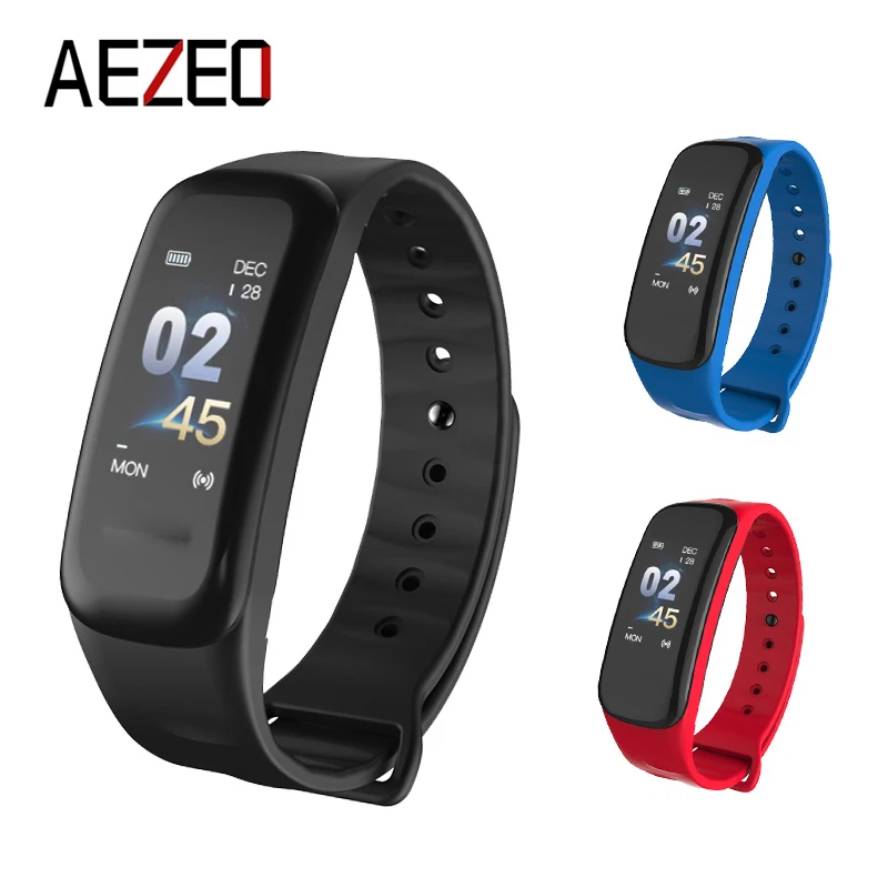 AEZEO Smart Wristbands Color Screen Blood Pressure Oxygen Bracelets Heart Rate Monitor Activity Tracker | Электроника
