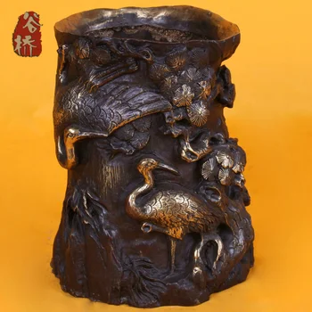 

Bronze sculpture, copper crafts pen seniority gift bronze sculpture, decoration