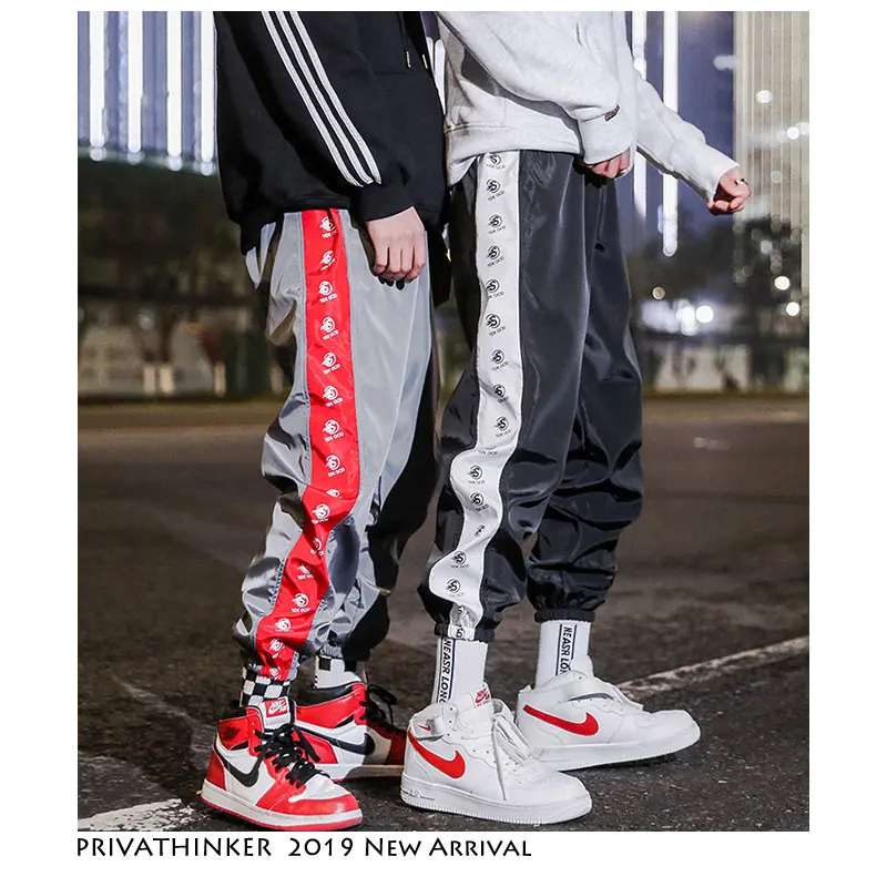 

Privathinker Streetwear Side Striped Joggers Pants Men 2019 Mens Aesthetic Fashions Sweatpants Male Vintage Korean Spring Pants