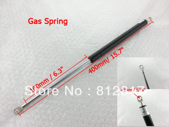 

160mm Stroke 8mm Hole Dia 25Kg 55 lb Force Lift Strut Prop Auto Gas Spring