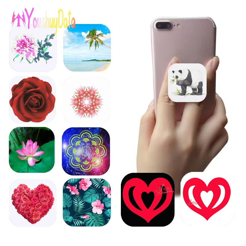 

100pcs Best Round Mobile Phone Holder Stand Flexible Grip Marble Donut 3D Animal Expanding Bracket Tablets Mount