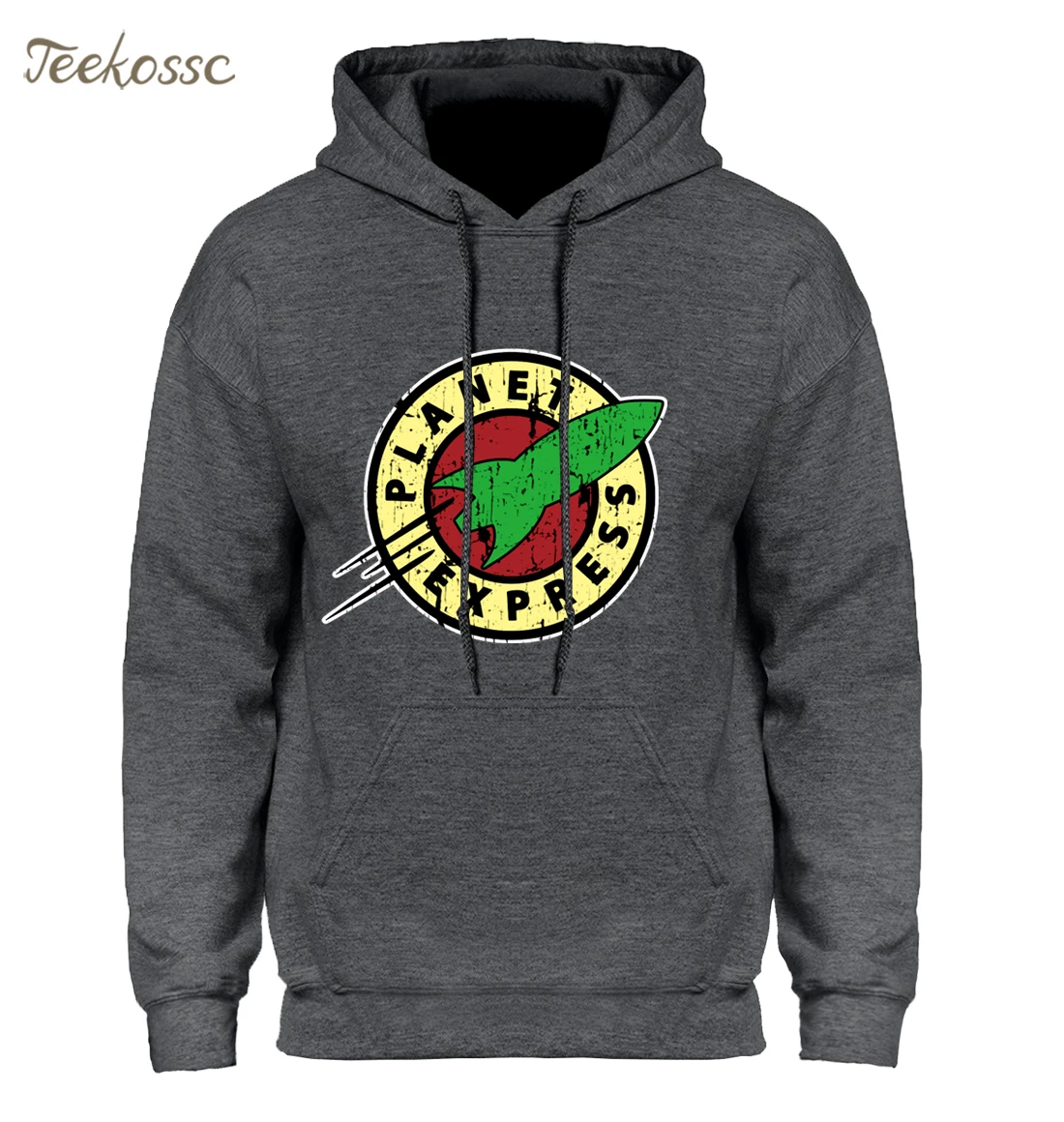 Planet Express Hoodie Men Cartoon Hooded Sweatshirt Cool Hoodies Sweatshirt Men Winter Spring Fleece Hipster Streetwear