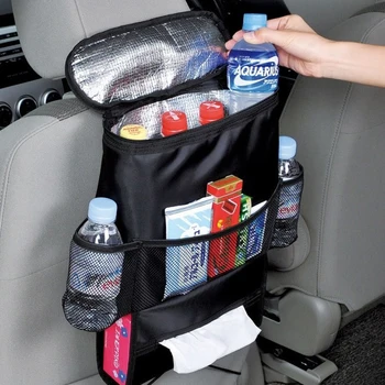 

Multifunction Car Seat Organizer Mum Bag Oxford Waterproof Baby Feeding Bottle Cover Thermal Bag Tissue Box Storage Hanging Bags