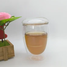 450 мл кофейная чашка с двойными стенками Стеклянная чайная чашка чайная заварочная Роза чайные кружки с крышкой и ситечком