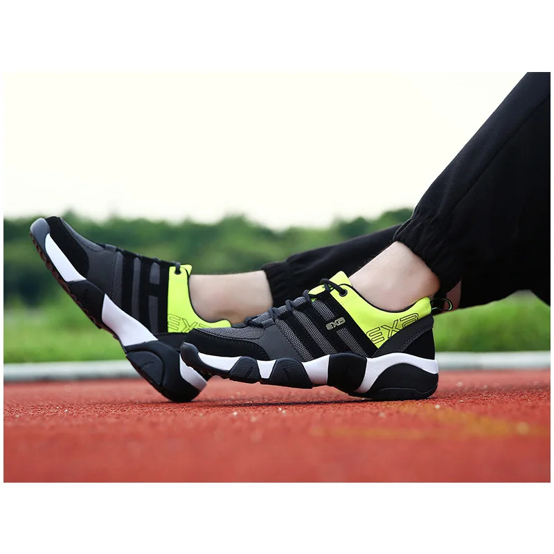 

HEBENDUO Men's Shoes Spring and Summer Leisure Sports Shoes Breathable Korean Tide Shoes Youth Mesh Large Men's Running Shoes